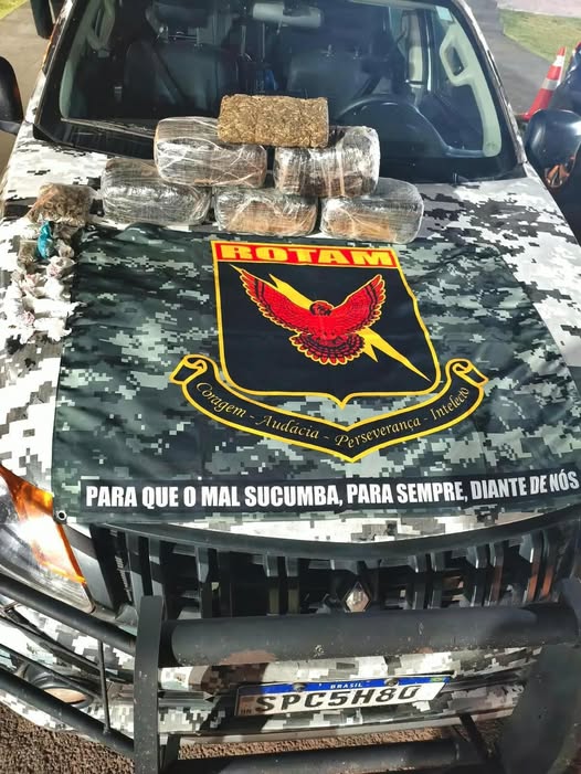 COMBATE AO TRÁFICO: Rotam prende três faccionados com seis quilos de maconha em Pontes e Lacerda
