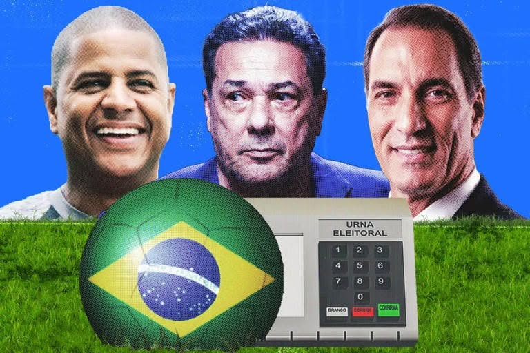 Ex-jogadores e dirigentes do futebol entram na corrida eleitoral de 2026