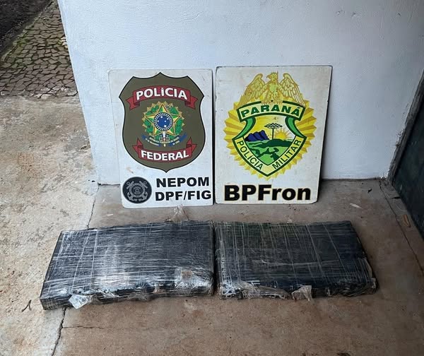 PF e PM/PR localizam 25 kg de maconha no Paraná