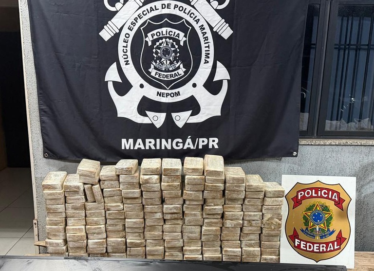PF prende três pessoas com 153 kg de entorpecente em Maringá/PR