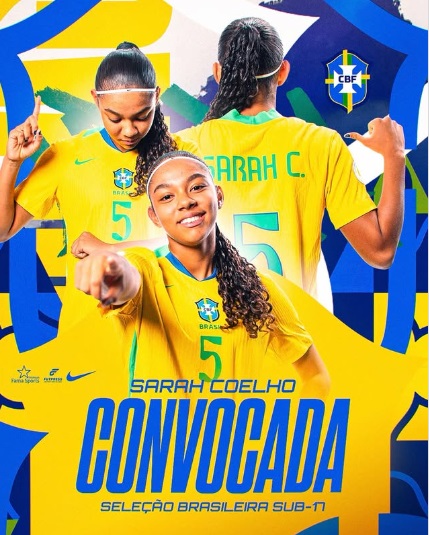 Cuiabana Sarinha é chamada para o Mundial Feminino Sub-17