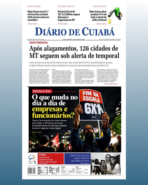 Confira as principais notícias de Mato Grosso na edição desta sexta-feira do Diário de Cuiabá.
