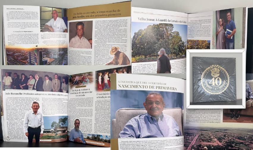 Livro reúne memórias de pioneiros e retrata os 40 anos de Primavera do Leste